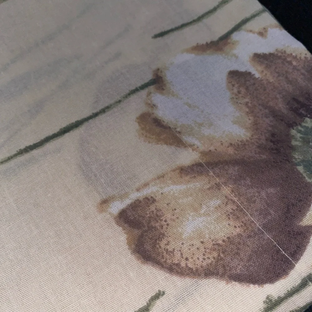 Vintage Cannon Standard Pillow‎ Shams Floral Cottage Shabby Set (2) USA Made